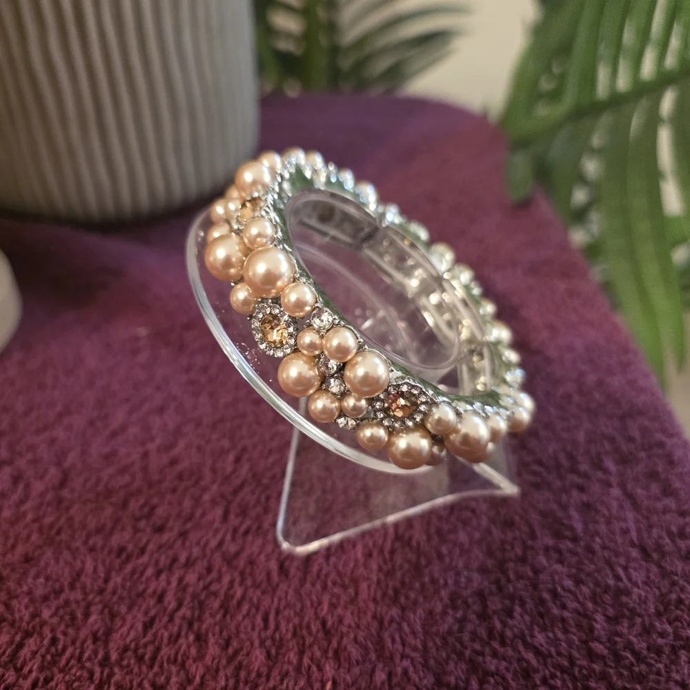 Charter Club Gold-Tone Pearl Necklace And Braclet Set - Picture 4 of 9